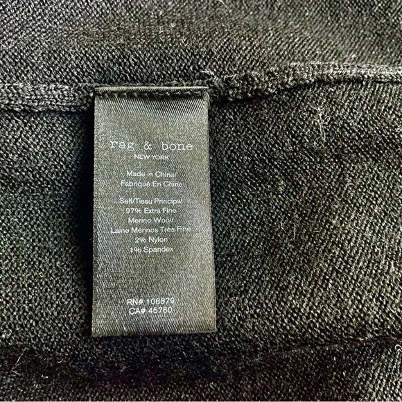 Rag & Bone Camo Merino Wool Pullover crewneck Sweater 30366 - Picture 5 of 5